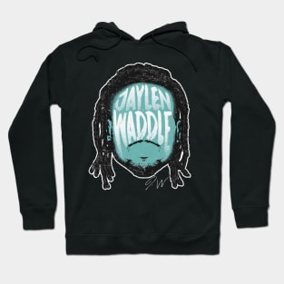 Jaylen Waddle Miami Player Silhouette Hoodie